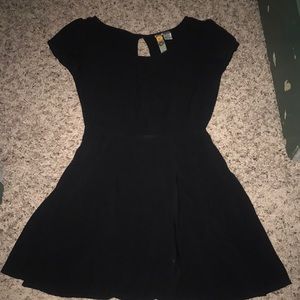 Plain black dress